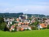 Blick auf die Stadt Lindenberg im Allgäu