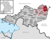 Lage der Gemeinde Maierhöfen im Landkreis Lindau (Bodensee)