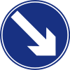 Mandatory road sign keep right.svg