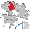 Lage der Gemeinde Meeder im Landkreis Coburg