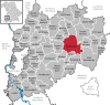 Lage der Stadt Mindelheim im Landkreis Unterallgäu