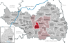 Lage der Gemeinde Mittelbiberach im Landkreis Biberach