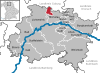 Lage des Gemeindefreien Gebiets Neuensorger Forst im Landkreis Lichtenfels