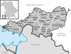 Lage der Gemeinde Nonnenhorn im Landkreis Lindau (Bodensee)