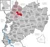 Lage der Gemeinde Oberschönegg im Landkreis Unterallgäu