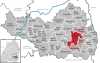 Lage der Stadt Ochsenhausen im Landkreis Biberach