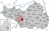 Lage der Gemeinde Oggelshausen im Landkreis Biberach