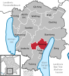 Lage der Gemeinde Pöcking im Landkreis Starnberg