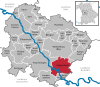 Lage der Stadt Pappenheim im Landkreis Weißenburg-Gunzenhausen