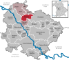 Lage der Gemeinde Pfofeld im Landkreis Weißenburg-Gunzenhausen