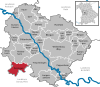 Lage der Gemeinde Polsingen im Landkreis Weißenburg-Gunzenhausen