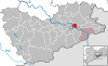 Lage der Gemeinde Porschdorf im Landkreis Sächsische Schweiz-Osterzgebirge