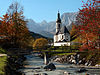 Ramsau bei Berchtesgaden: Kirche Sankt Fabian und Sebastian