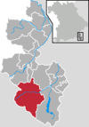 Lage der Gemeinde Ramsau b.Berchtesgaden im Landkreis Berchtesgadener Land