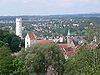 Ravensburg – Blick auf die Weststadt mit dem Obertor und dem „Mehlsack“