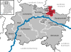 Lage der Gemeinde Redwitz a.d.Rodach im Landkreis Lichtenfels