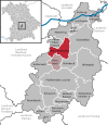 Lage des Marktes Reichertshofen im Landkreis Pfaffenhofen a.d.Ilm