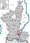 Lage der Gemeinde Rieden a.Forggensee im Landkreis Ostallgäu