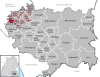Lage der Gemeinde Riedhausen im Landkreis Ravensburg