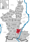 Lage der Gemeinde Roßhaupten im Landkreis Ostallgäu