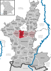 Lage der Gemeinde Ruderatshofen im Landkreis Ostallgäu