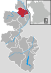 Lage der Gemeinde Saaldorf-Surheim im Landkreis Berchtesgadener Land