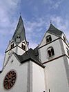 Kirche Sankt Clemens mit verdrehtem Turm 2005