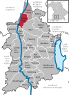 Lage der Gemeinde Scheuring im Landkreis Landsberg am Lech