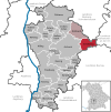 Lage der Gemeinde Schiltberg im Landkreis Aichach-Friedberg