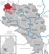 Lage der Gemeinde Schonach im Schwarzwald im Schwarzwald-Baar-Kreis