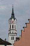 Schrobenhausen: Turm der Kirche St. Jakob