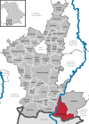 Lage der Gemeinde Schwangau im Landkreis Ostallgäu