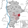 Lage der Gemeinde Sielenbach im Landkreis Aichach-Friedberg