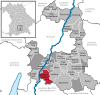 Lage der Gemeinde Straßlach-Dingharting im Landkreis München