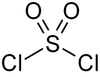 Struktur von Sulfurylchlorid