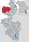 Lage der Marktgemeinde Teisendorf im Landkreis Berchtesgadener Land