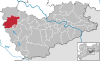 Lage der Stadt Tharandt im Landkreis Sächsische Schweiz-Osterzgebirge