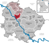 Lage der Gemeinde Theilenhofen im Landkreis Weißenburg-Gunzenhausen