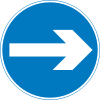 UK traffic sign 606B.svg
