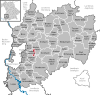 Lage der Gemeindefreien Gebiete im Landkreis Unterallgäu