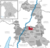 Lage der Gemeinde Unterhaching im Landkreis München