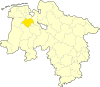 Lage des Landkreises Ammerland in Niedersachsen