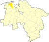 Lage des Landkreises Wittmund in Niedersachsen
