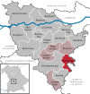 Lage der Gemeinde Waidhofen im Landkreis Neuburg-Schrobenhausen