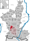 Lage der Gemeinde Wald im Landkreis Ostallgäu