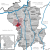 Lage der Gemeinde Waldstetten im Landkreis Günzburg
