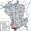 Lage der Gemeinde Waltenhausen im Landkreis Günzburg