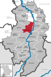 Lage der Gemeinde Waltenhofen im Landkreis Oberallgäu