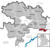 Lage der Gemeinde Weidhausen b.Coburg im Landkreis Coburg