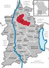Lage der Gemeinde Weil im Landkreis Landsberg am Lech